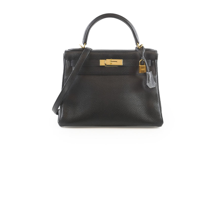 Hermes Kelly 28 Togo Black T Stamp - photo 1