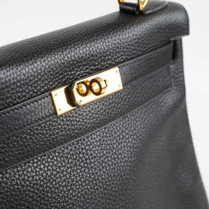 Hermes Kelly 28 Togo Black T Stamp - photo 14