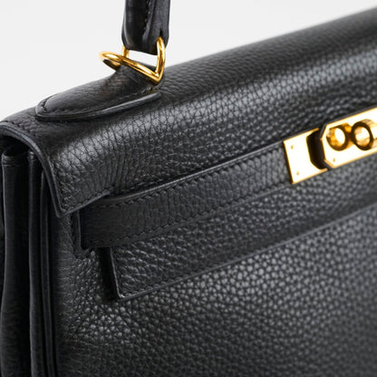 Hermes Kelly 28 Togo Black T Stamp - photo 6