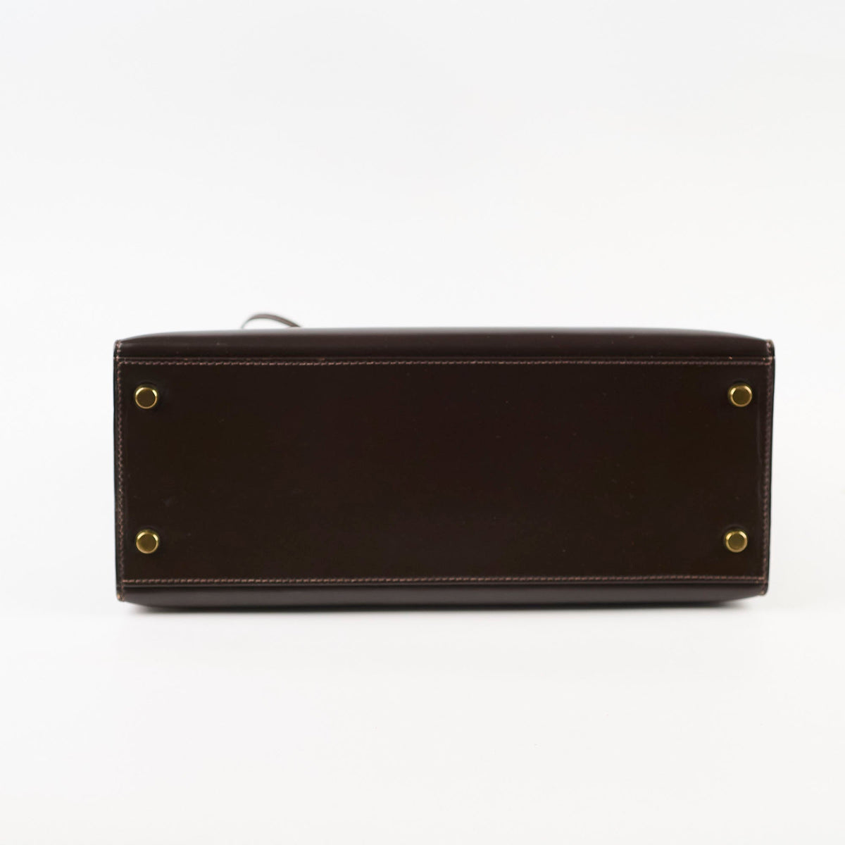 Hermes Kelly 28 Ebene Handbag Box Leather - J Circle Stamp - photo 4