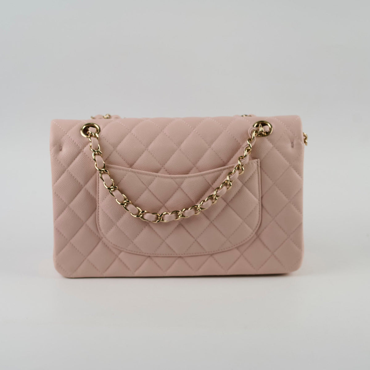 Chanel Medium/Large Caviar Double Classic Flap Pink - photo 2