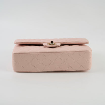 Chanel Medium/Large Caviar Double Classic Flap Pink - photo 4