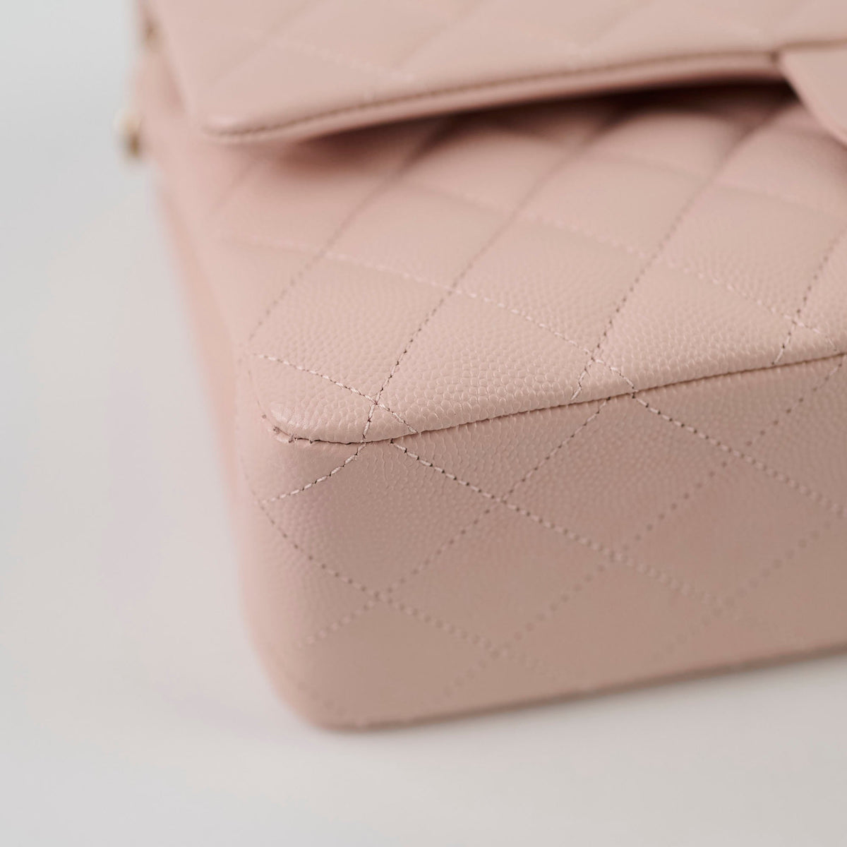 Chanel Medium/Large Caviar Double Classic Flap Pink - photo 13
