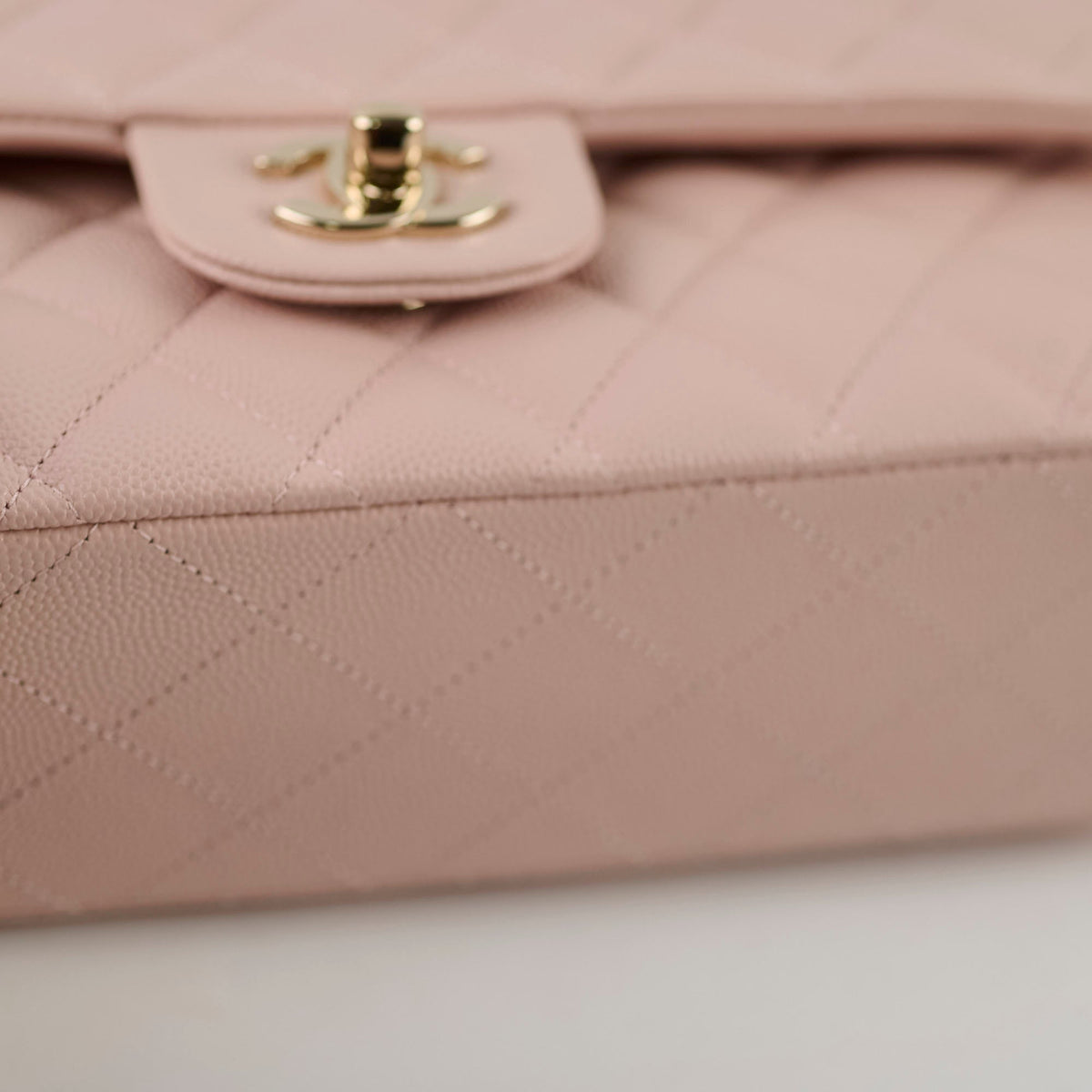 Chanel Medium/Large Caviar Double Classic Flap Pink - photo 14