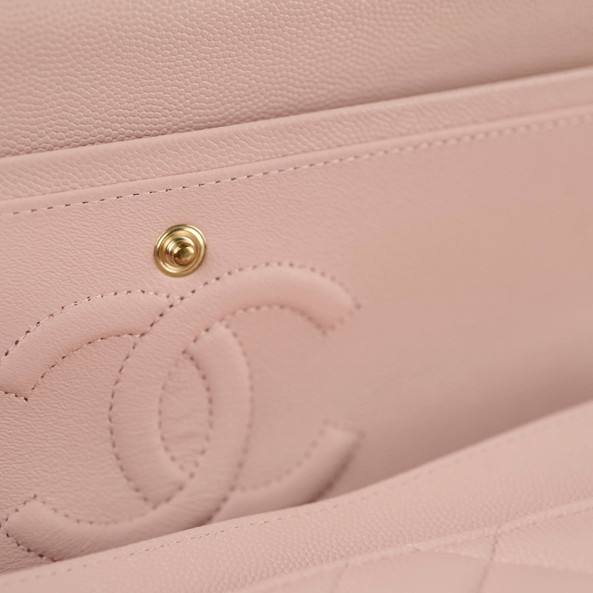 Chanel Medium/Large Caviar Double Classic Flap Pink - photo 10