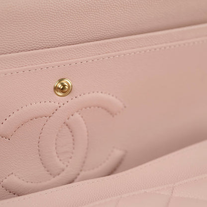 Chanel Medium/Large Caviar Double Classic Flap Pink - photo 10