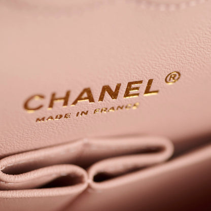 Chanel Medium/Large Caviar Double Classic Flap Pink - photo 11