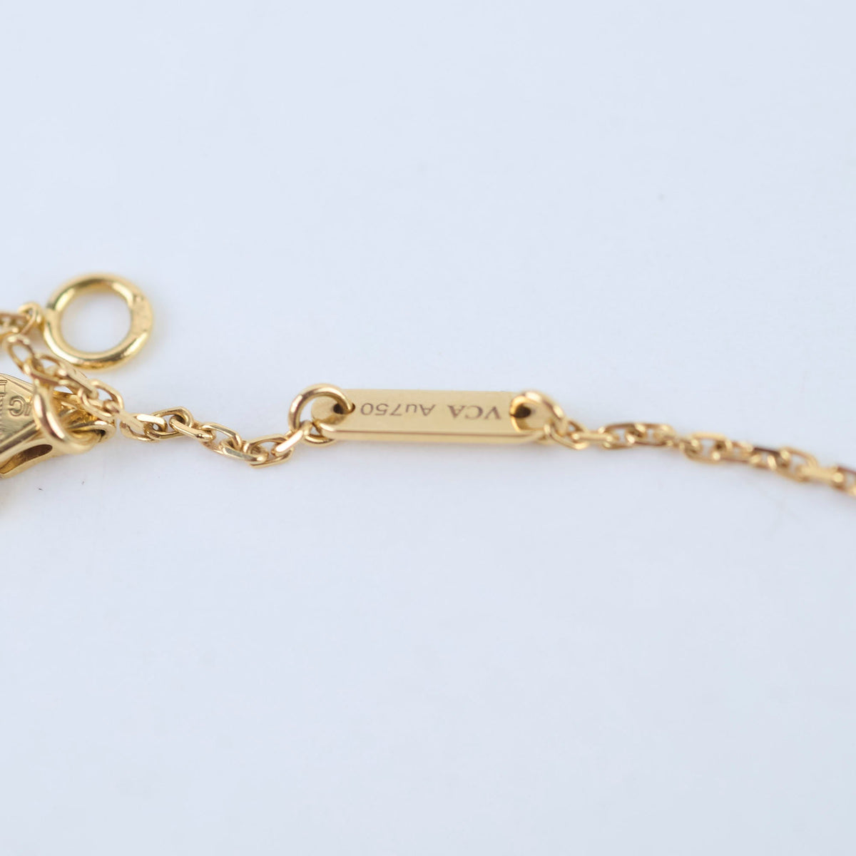 Van Cleef & Arpels Sweet Alhambra Mother of Pearl MOP Necklace Yellow Gold - photo 8