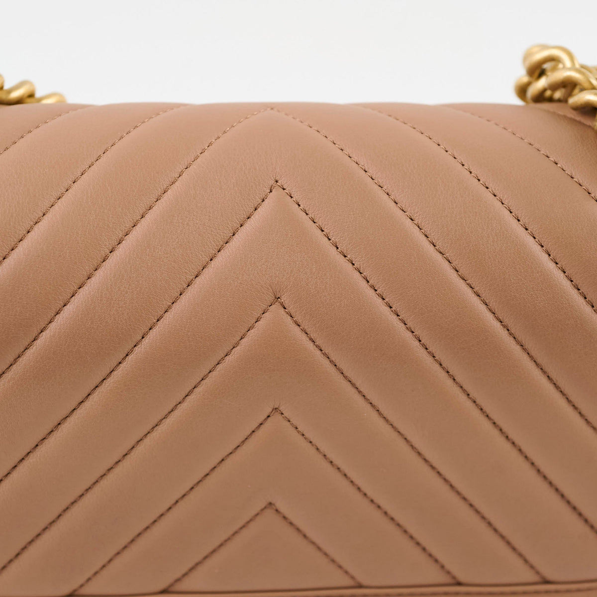 Chanel Medium Lambskin Chevron Old Boy Beige - photo 6