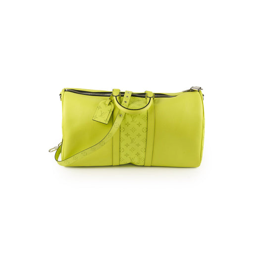 Louis Vuitton Keepall Bandouliere 50 Taigarama Neon Yellow - photo 1