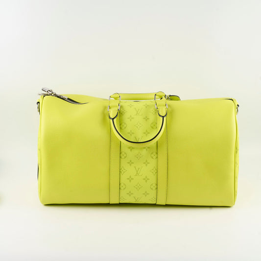Louis Vuitton Keepall Bandouliere 50 Taigarama Neon Yellow - photo 2