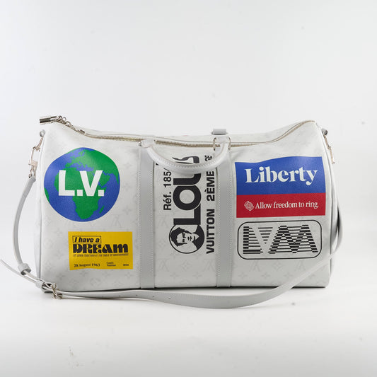 Louis Vuitton Keepall Bandouliere 50 Antarcita Logo Story - photo 2