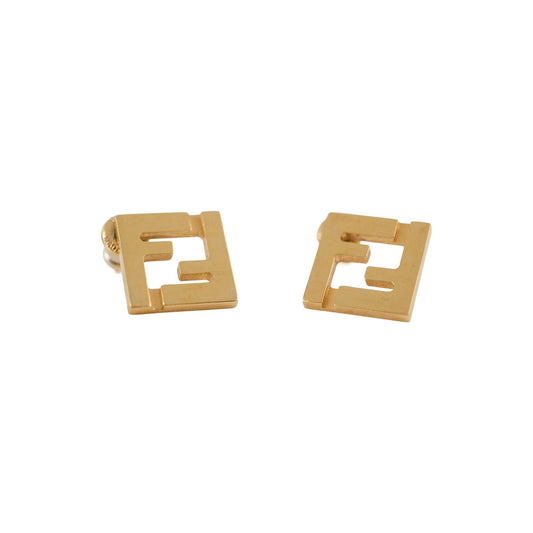 Fendi FF Gold Stud Fashion Earrings - photo 1
