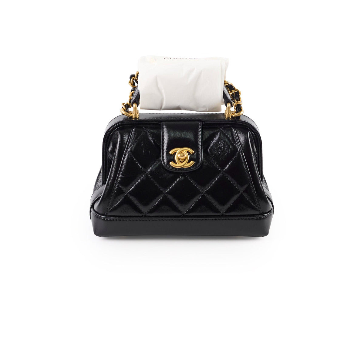 Chanel Black Quilted Lambskin Black - photo 1