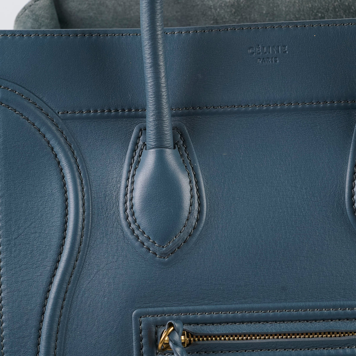 Celine Trapeze Phantom Medium Blue - photo 4