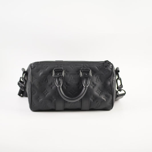 Louis Vuitton Keepall Bandoulière 25 Black Monogram Taurillon Leather - photo 2