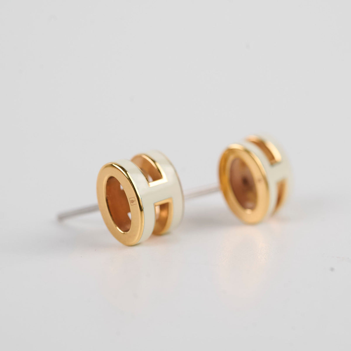 Hermes Mini Pop H Blanc Earrings - photo 2
