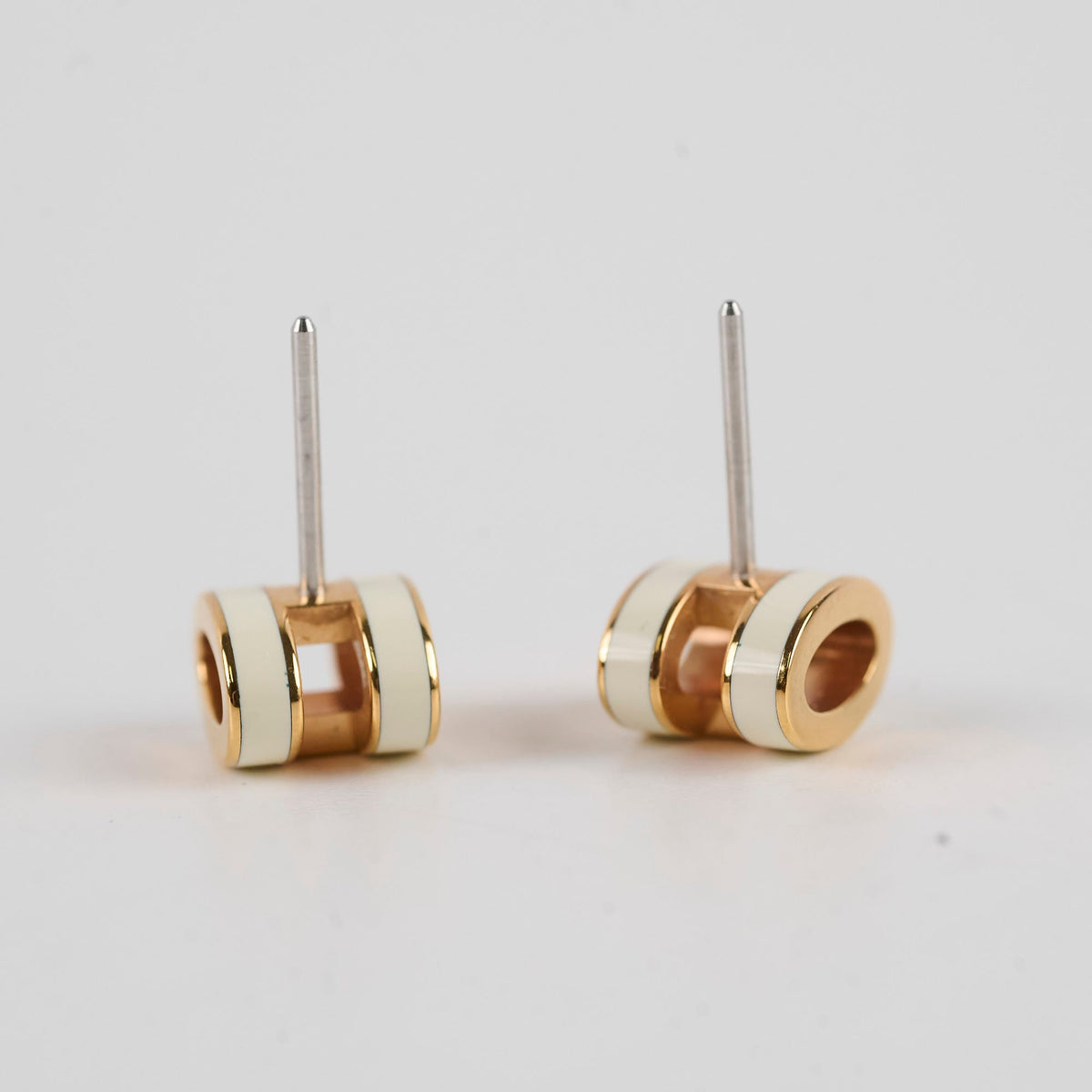 Hermes Mini Pop H Blanc Earrings - photo 3