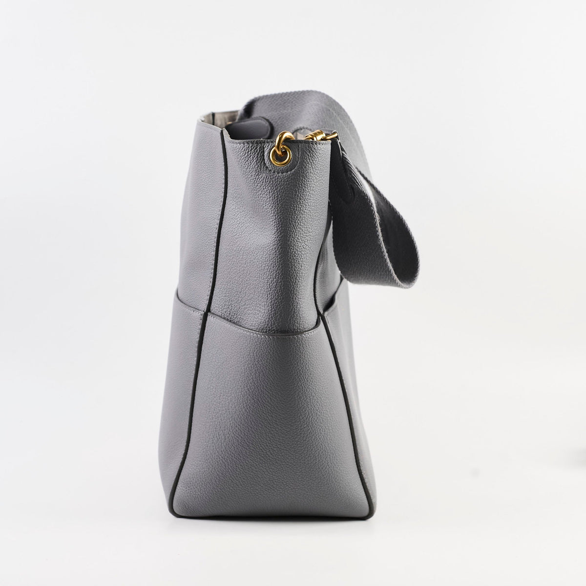 Celine Sangle Grey Bucket Tote - photo 4
