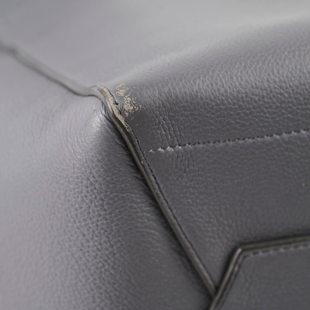 Celine Sangle Grey Bucket Tote - photo 12