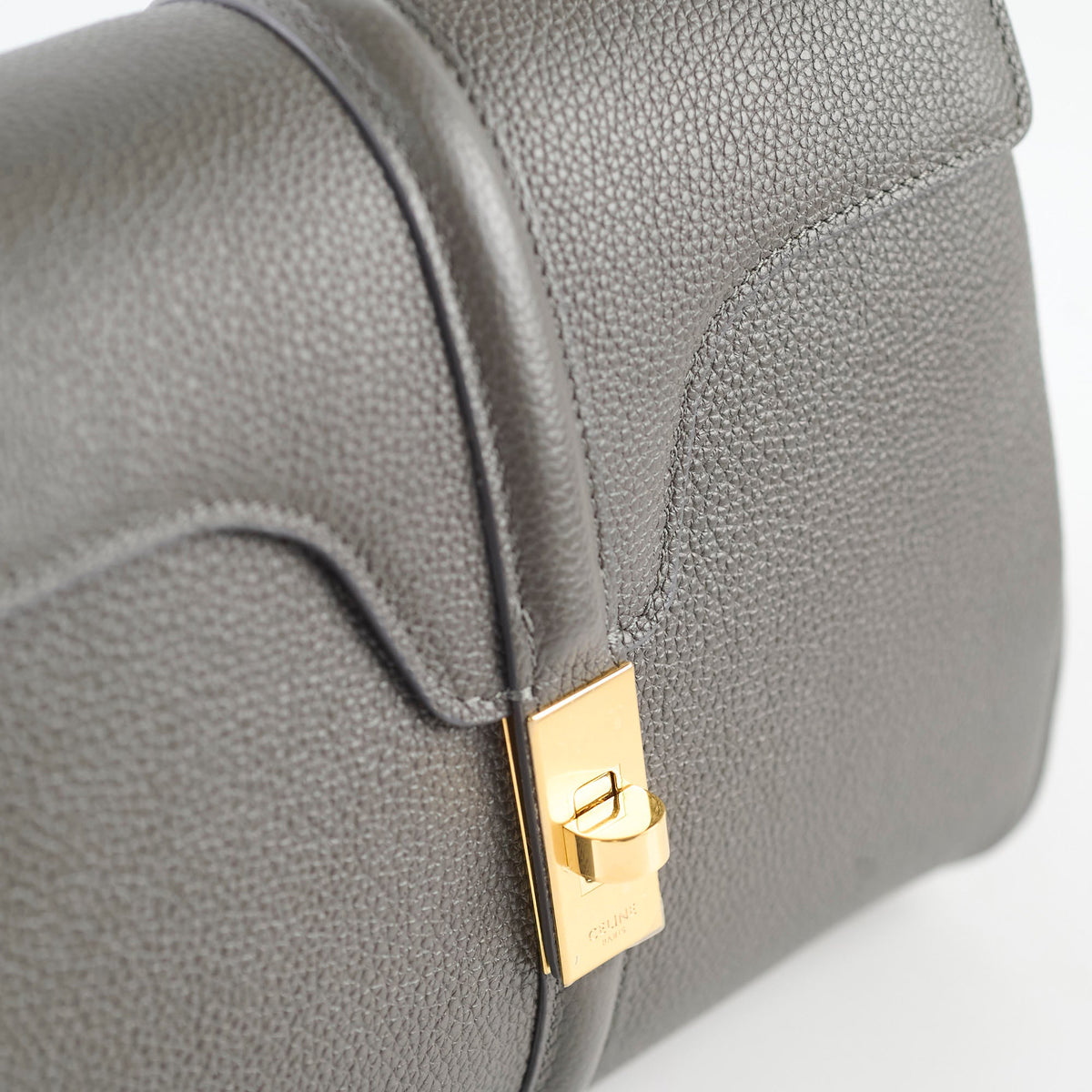 Celine 16 Small Grained Leather Grey - photo 8