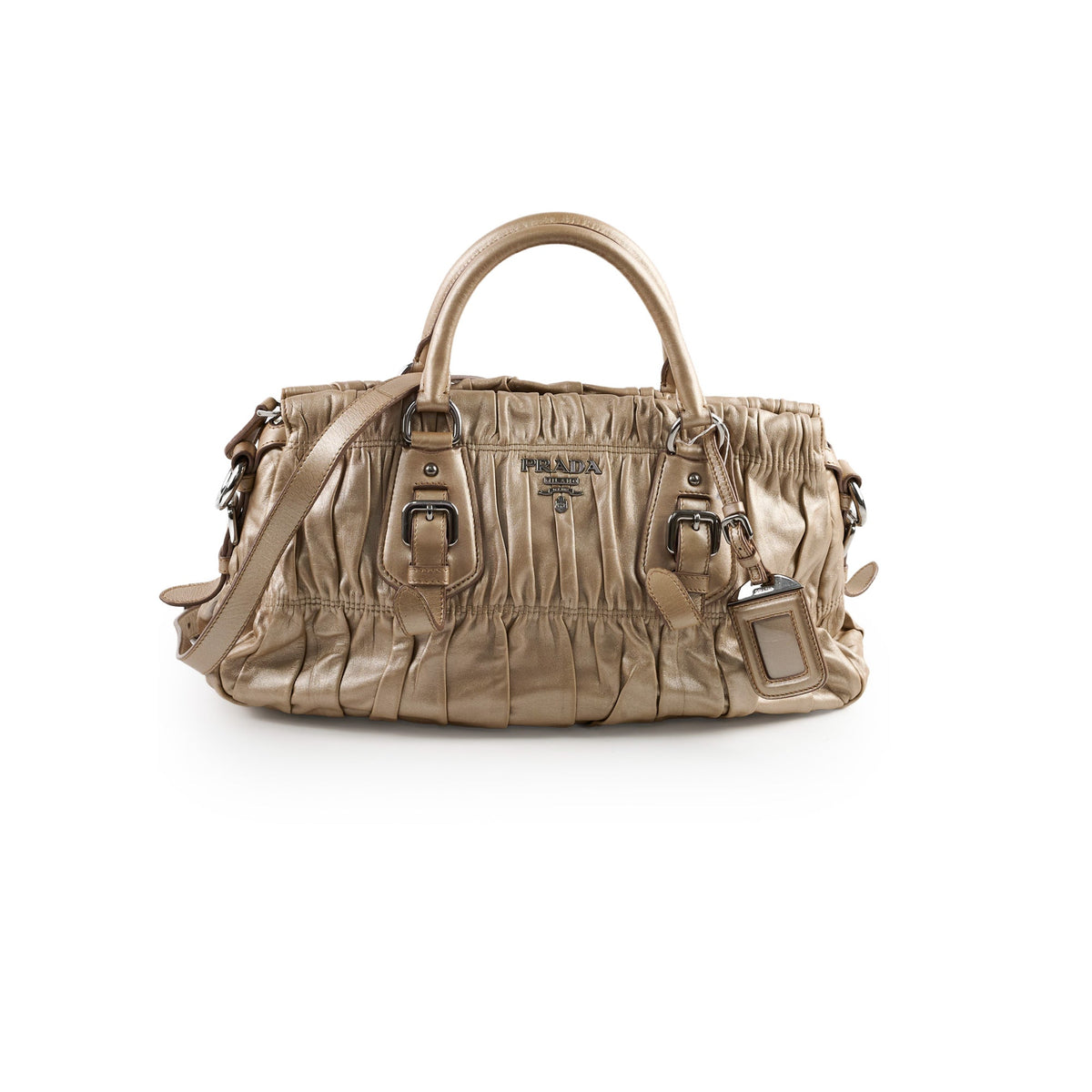 Prada Metallic Shoulder Bag Gold - photo 1
