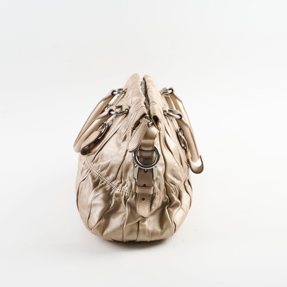 Prada Metallic Shoulder Bag Gold - photo 3