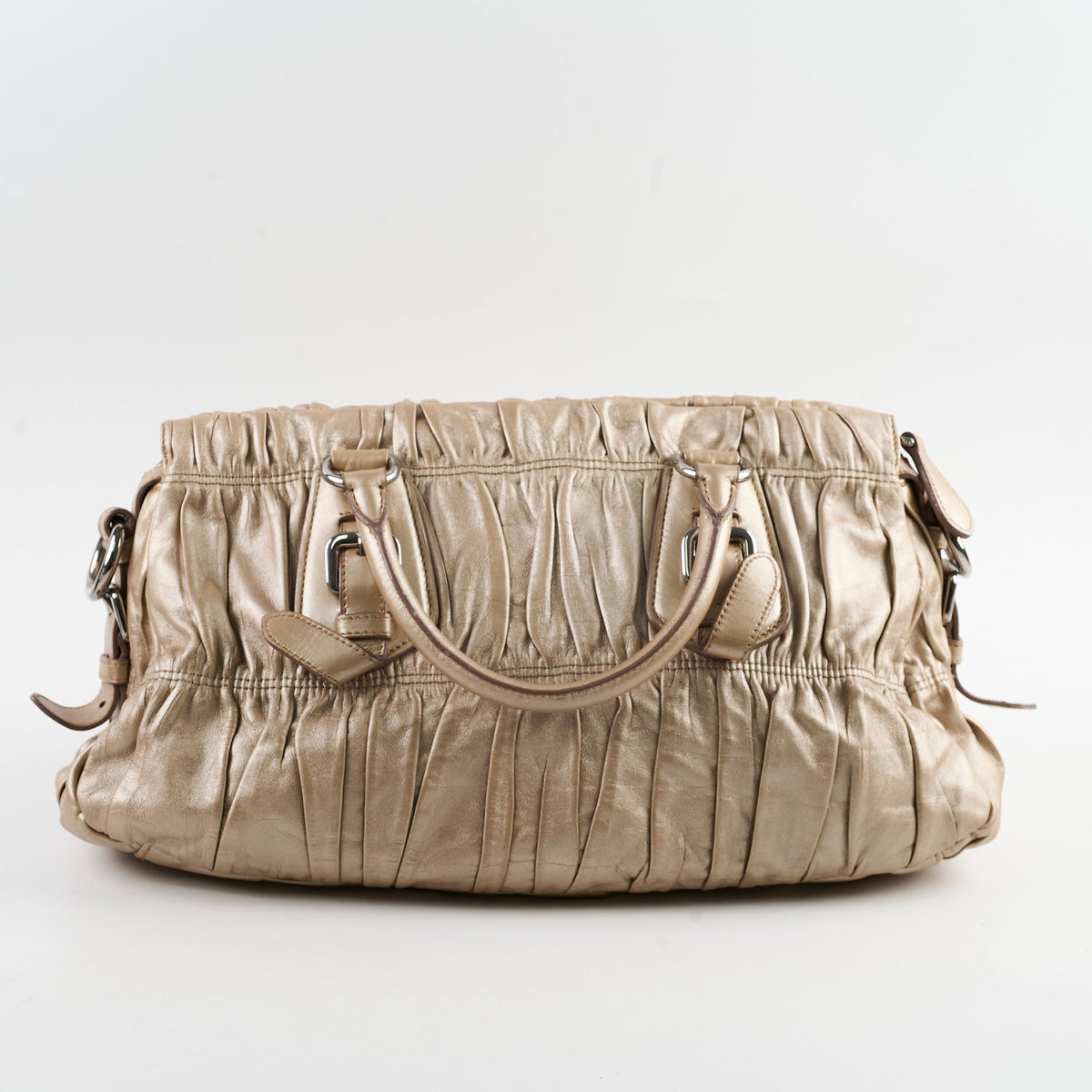 Prada Metallic Shoulder Bag Gold - photo 2