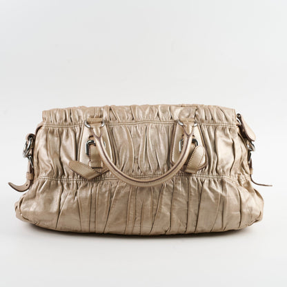 Prada Metallic Shoulder Bag Gold - photo 2