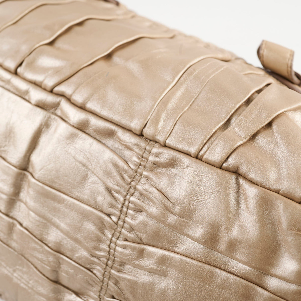 Prada Metallic Shoulder Bag Gold - photo 7