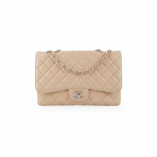 Chanel Classic Flap Jumbo Caviar Beige - photo 1