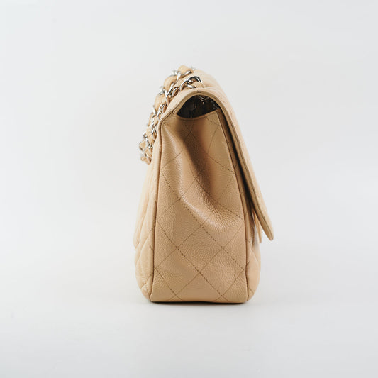 Chanel Classic Flap Jumbo Caviar Beige - photo 2