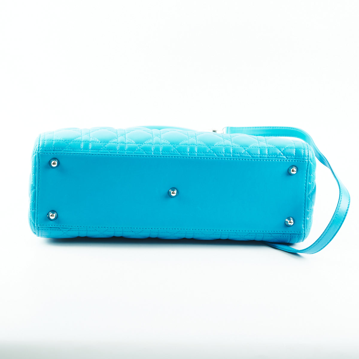 Dior Large Lady Dior Turquoise Cannage Lambskin - photo 4