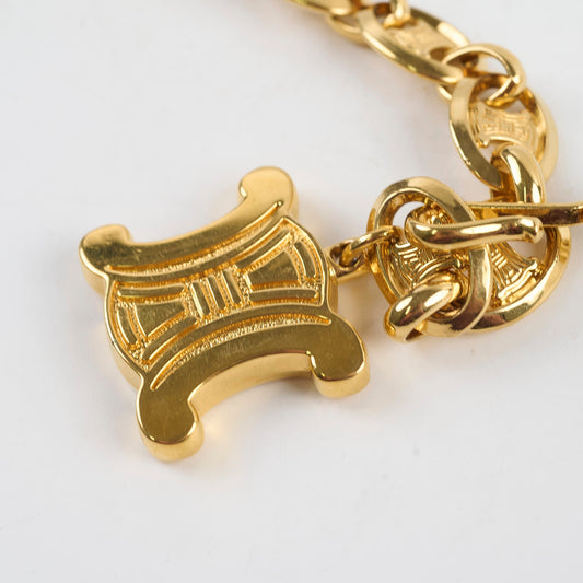 Celine Triomphe Logo Belt Gold Size 90 - photo 2