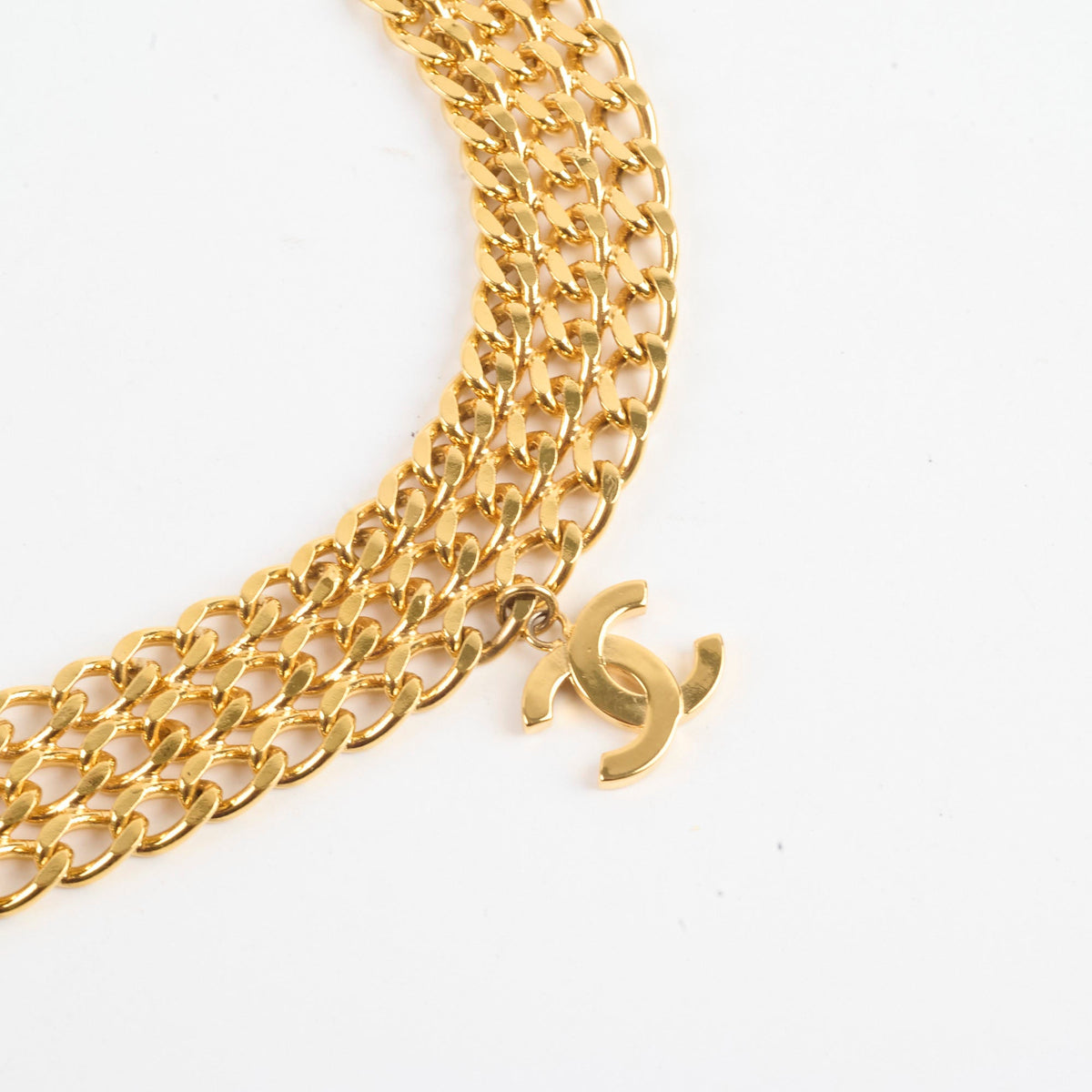 Chanel Gold Belt Size 70 - photo 3