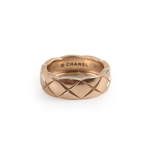 Chanel Coco Crush Small Beige Gold Size 54 Ring - photo 1