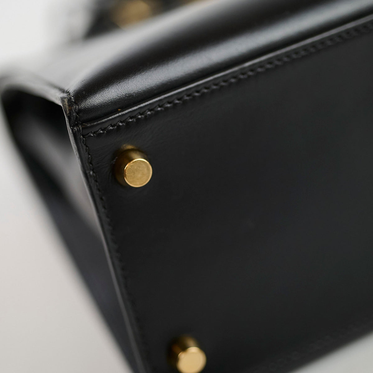 Hermes Kelly 28 Black Box Leather D Square Stamp - photo 9