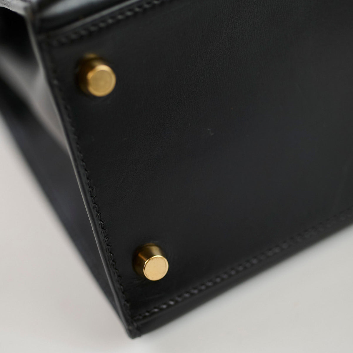 Hermes Kelly 28 Black Box Leather D Square Stamp - photo 8