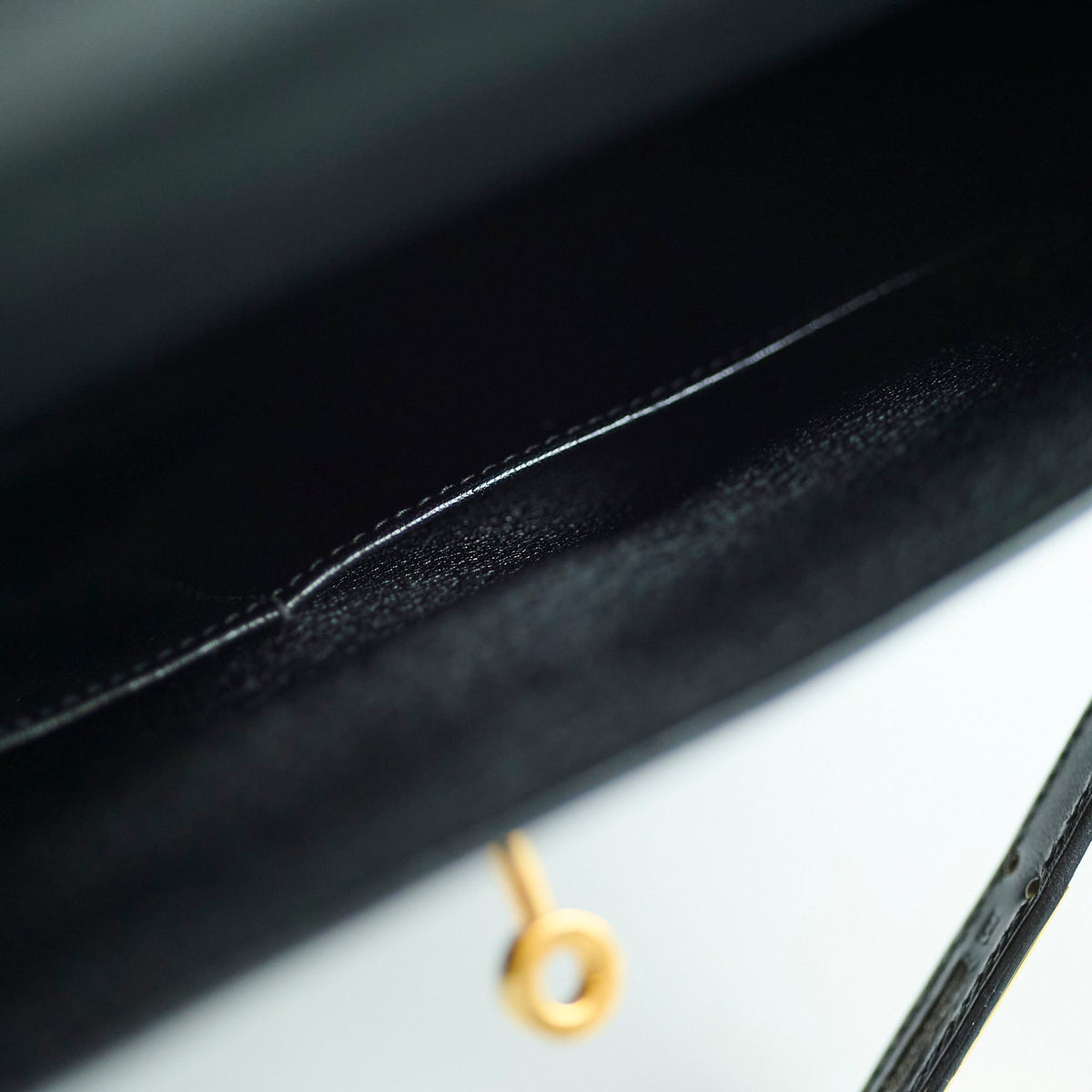 Hermes Kelly 28 Black Box Leather D Square Stamp - photo 7