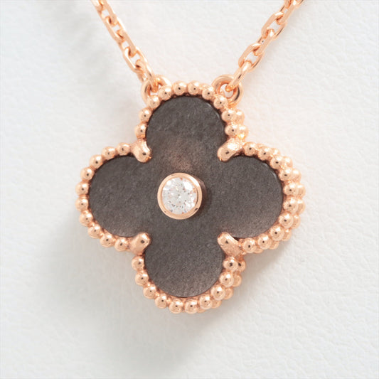 Van Cleef & Arpels Vintage Alhambra Limited Edition 2022 Holiday Obsidian Diamond Necklace - photo 1