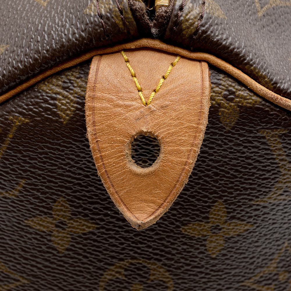 Louis Vuitton Vintage Monogram Canvas Speedy 30 Satchel - image 14
