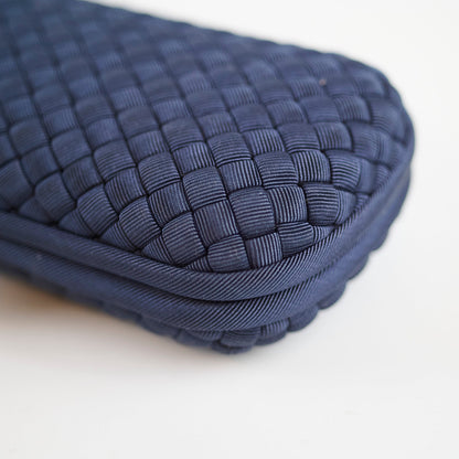 BottegaVenta Bottega Veneta Intrecciato Knot Clutch Navy - photo 5