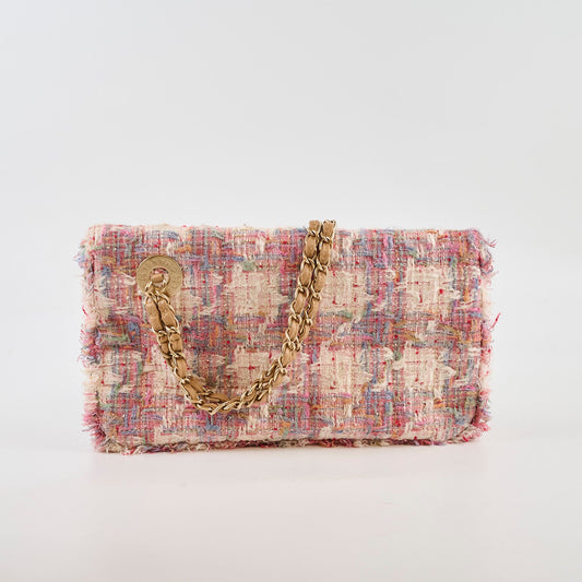 Chanel Tweed Pink Vertical Lock Reissue - photo 2