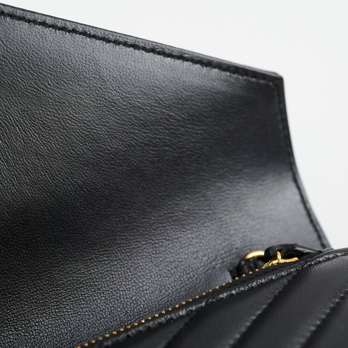 Saint Laurent Cassandre Envelope Wallet on Chain WOC Lambskin Black - photo 6