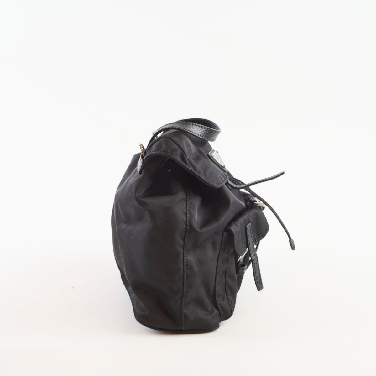 Prada Mini Nylon Chain Backpack Black - photo 3