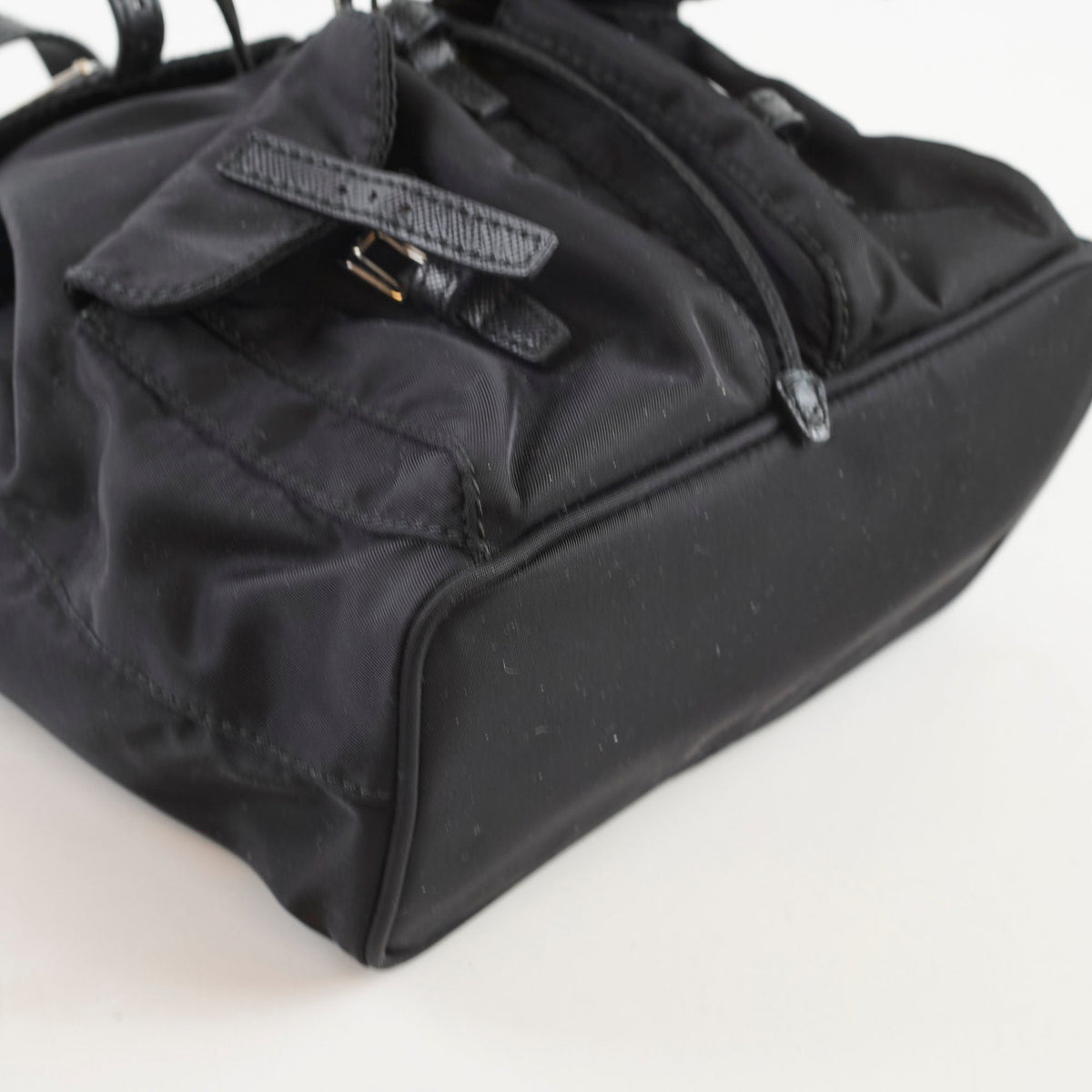 Prada Mini Nylon Chain Backpack Black - photo 7