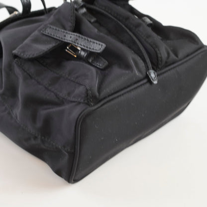 Prada Mini Nylon Chain Backpack Black - photo 7