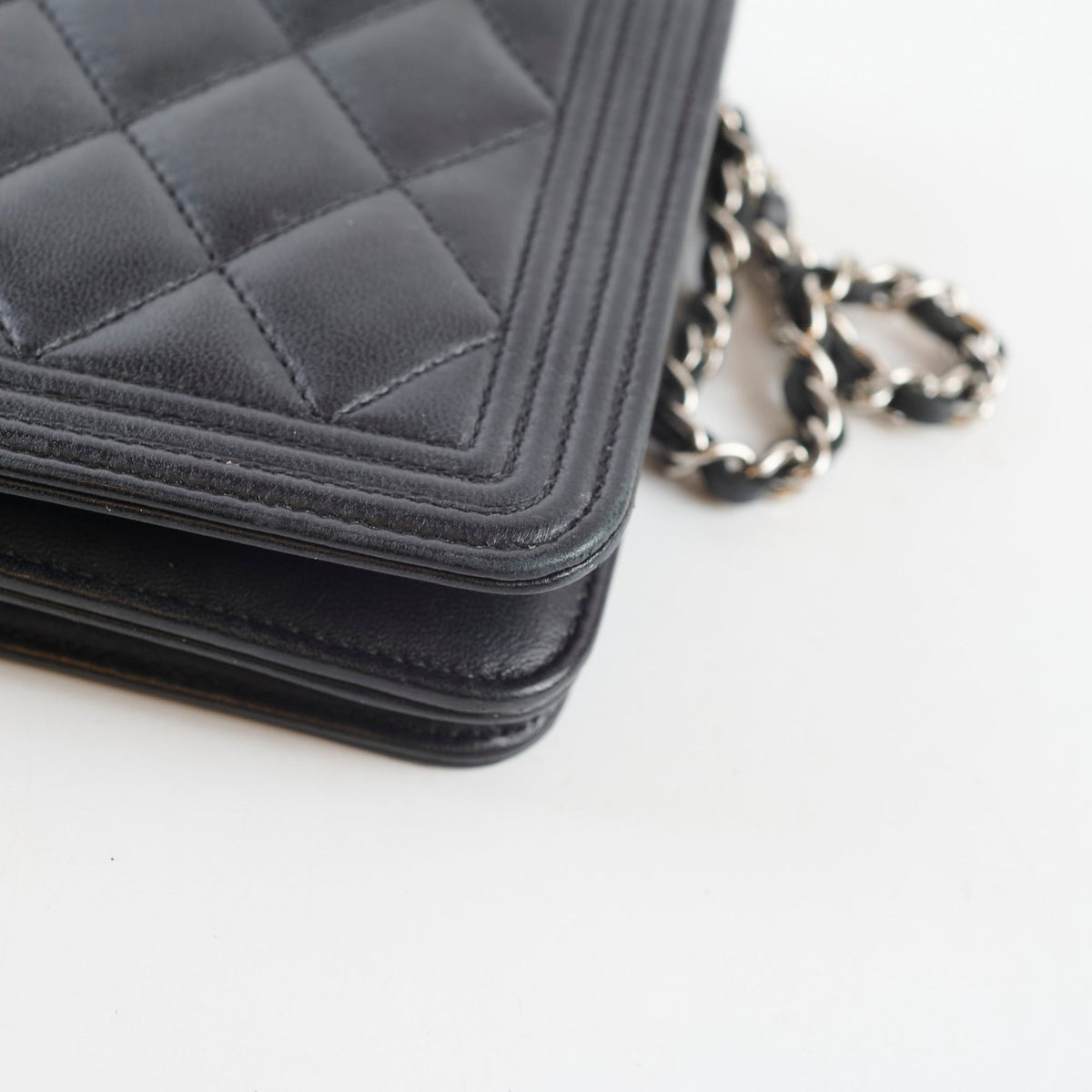 Chanel Boy WOC Quilted Lambskin Black - photo 13