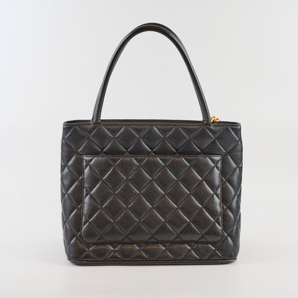 Chanel Medallion Tote Black Caviar 24K Gold - photo 2