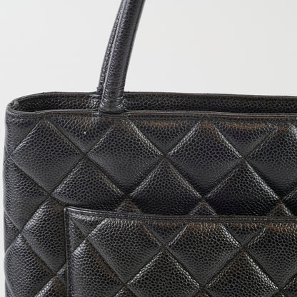 Chanel Medallion Tote Black Caviar 24K Gold - photo 4